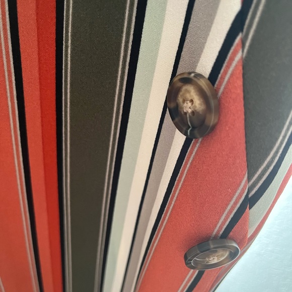 Size xsmall high rise, wide bottom sailor pants. Pin striped. Like new. - Picture 2 of 3